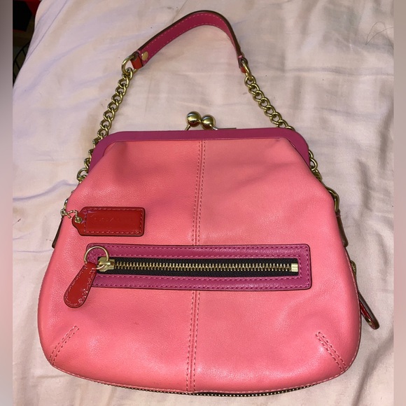 Vintage Hot Pink Coach Purse - Picture 2 of 6